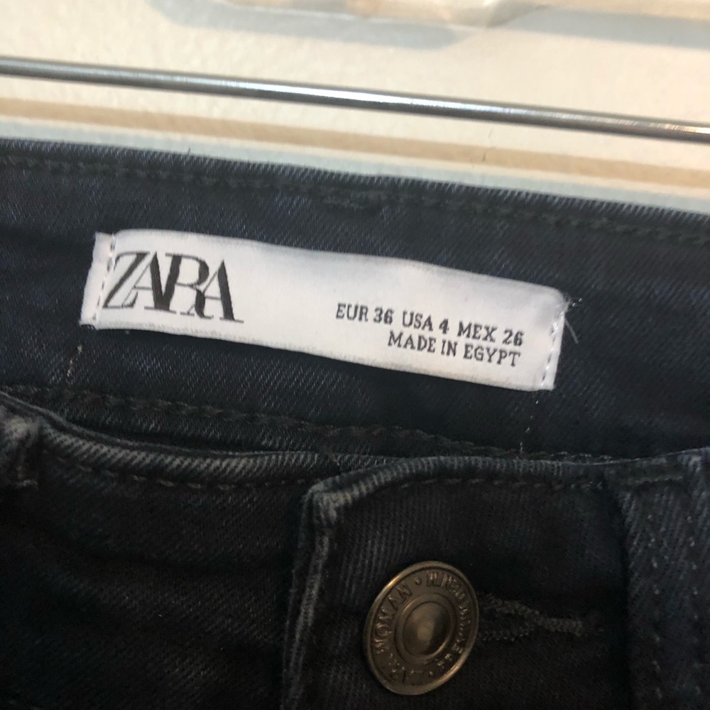 Zara 4 High Rise Super skinny dark blue jeans - Picture 6 of 6